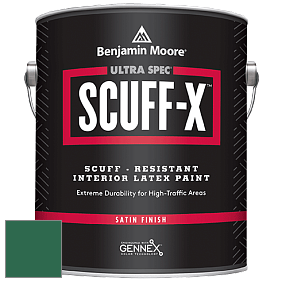 Benjamin Moore 486 Ultra Spec SCUFF-X Interior Satin Finish краска цвет 2042-10 True Green
