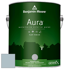 Benjamin Moore Aura 629 Waterborne Exterior Flat Finish краска цвет 1620 Blue Heather