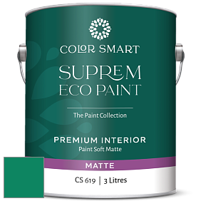 COLOR SMART CS 619 SUPREM ECO PAINT матовая краска цвет 2045-20 Lawn Green