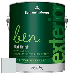 Benjamin Moore Ben 541 Waterborne Exterior Flat Finish краска цвет 868 Mountain Mist