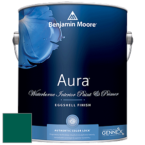 Benjamin Moore Aura 524 Waterborne Interior Eggshell Finish краска цвет RAL 6036 