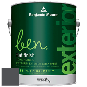 Benjamin Moore Ben 541 Waterborne Exterior Flat Finish краска цвет 1617 Cheating Heart