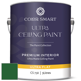 COLOR SMART CS 758 ULTRA CEILING PAINT ультраматовая краска цвет RAL 6002 
