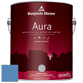 Benjamin Moore Aura 631 Waterborne Exterior Satin Finish краска цвет 818 Watertown