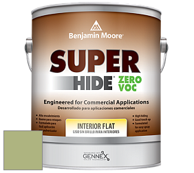 Benjamin Moore 355 Super Hide Zero Voc Interior Flat краска цвет 543 Woodland Hills Green