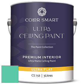COLOR SMART CS 758 ULTRA CEILING PAINT ультраматовая краска цвет 2045-40 Bahama Green