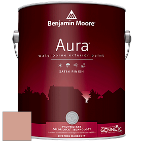 Benjamin Moore Aura 631 Waterborne Exterior Satin Finish краска цвет 1193 Palazzo Pink