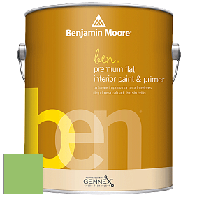 Benjamin Moore Ben W625 Premium Interior Latex Flat краска цвет 558 Killala Green