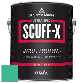 Benjamin Moore 486 Ultra Spec SCUFF-X Interior Satin Finish краска цвет 615 Mayan Green