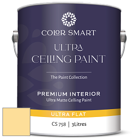 COLOR SMART CS 758 ULTRA CEILING PAINT ультраматовая краска цвет 2020-50 Mellow Yellow
