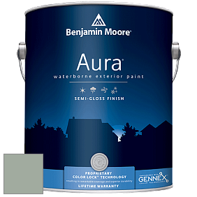 Benjamin Moore Aura 632 Waterborne Exterior Semi-Gloss Finish краска цвет 697 Scenic Drive