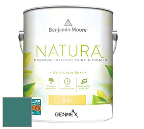 Benjamin Moore 514 Natura Interior Semi-Gloss Finish краска цвет 672 Intercoastal Green
