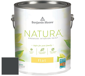 Benjamin Moore 512 Natura Interior Flat Finish матовая краска цвет 2136-10 Black Knight