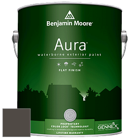Benjamin Moore Aura 629 Waterborne Exterior Flat Finish краска цвет 2134-10 Night Horizon