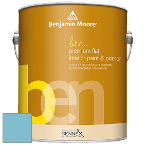 Benjamin Moore Ben W625 Premium Interior Latex Flat краска цвет 773 Athenian Blue