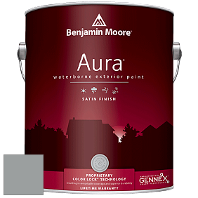 Benjamin Moore Aura 631 Waterborne Exterior Satin Finish краска цвет 1600 Timber Wolf