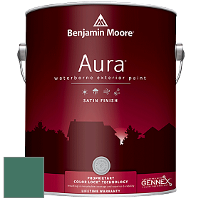 Benjamin Moore Aura 631 Waterborne Exterior Satin Finish краска цвет 623 Deep Sea