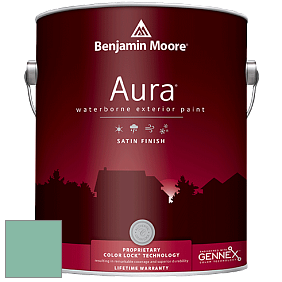 Benjamin Moore Aura 631 Waterborne Exterior Satin Finish краска цвет 621 Eucalyptus