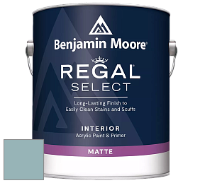 Benjamin Moore 548 IRegal Select Interior Paint - Matte краска цвет 718 Ocean City Blue