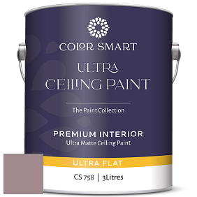 COLOR SMART CS 758 ULTRA CEILING PAINT ультраматовая краска цвет 1251 Mulberry Wine