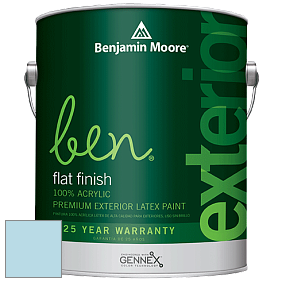 Benjamin Moore Ben 541 Waterborne Exterior Flat Finish краска цвет 793 Watercolor Blue