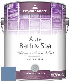 Benjamin Moore Aura 532 Bath & Spa Waterborne Interior Paint Matte Finish краска цвет 824 Yin Yang