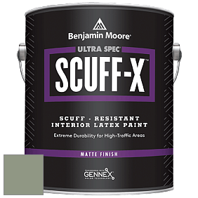 Benjamin Moore 484 Ultra Spec SCUFF-X Interior Matte Finish краска цвет 467 High Park