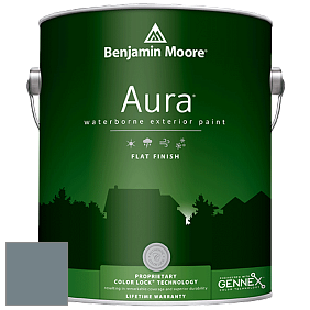 Benjamin Moore Aura 629 Waterborne Exterior Flat Finish краска цвет AF-555 