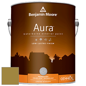 Benjamin Moore Aura 634 Waterborne Exterior Low Lustre Finish краска цвет 2150-10 Willow Green
