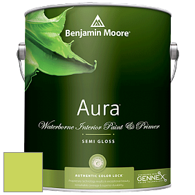 Benjamin Moore Aura 528 Waterborne Interior Semi-gloss Finish краска цвет NCS S 0560-G50Y 