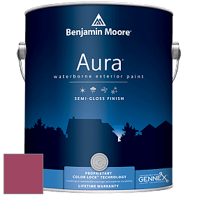 Benjamin Moore Aura 632 Waterborne Exterior Semi-Gloss Finish краска цвет 2078-20 Raspberry Glaze