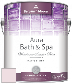 Benjamin Moore Aura 532 Bath & Spa Waterborne Interior Paint Matte Finish краска цвет NCS S 0510-R20B 