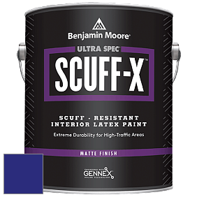 Benjamin Moore 484 Ultra Spec SCUFF-X Interior Matte Finish краска цвет RAL 5002 