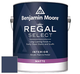 Benjamin Moore 548 IRegal Select Interior Paint - Matte краска цвет 2064-10 Bold Blue