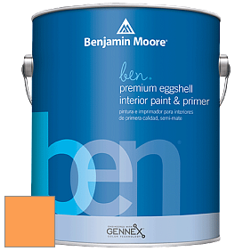 Benjamin Moore Ben W626 Premium Interior Latex Eggshell краска цвет 154 Mango Punch