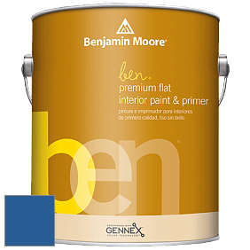 Benjamin Moore Ben W625 Premium Interior Latex Flat краска цвет 2066-20 Evening Blue