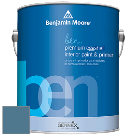 Benjamin Moore Ben W626 Premium Interior Latex Eggshell краска цвет 1679 Bedford Blue