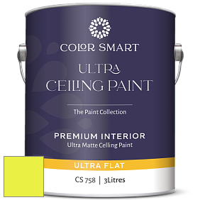 COLOR SMART CS 758 ULTRA CEILING PAINT ультраматовая краска цвет RAL 1016 