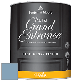 Benjamin Moore Aura 148 Grand Entrance High Gloss эмаль цвет 838 Denim Wash