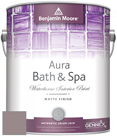 Benjamin Moore Aura 532 Bath & Spa Waterborne Interior Paint Matte Finish краска цвет 2114-40 Wet Concrete