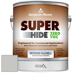 Benjamin Moore 357 Super Hide Zero Voc Interior Eggshell краска цвет 1472 Silver Chain