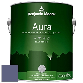 Benjamin Moore Aura 629 Waterborne Exterior Flat Finish краска цвет 2069-30 Darkest Grape