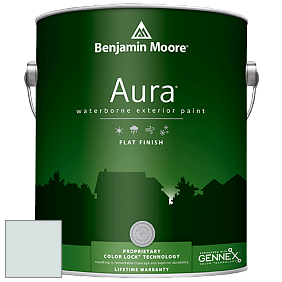 Benjamin Moore Aura 629 Waterborne Exterior Flat Finish краска цвет 1646 Lookout Point