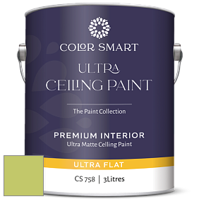 COLOR SMART CS 758 ULTRA CEILING PAINT ультраматовая краска цвет NCS S 1050-G50Y 