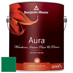 Benjamin Moore Aura 526 Waterborne Interior Satin Finish покрытие цвет NCS S 3560-G 