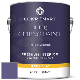 COLOR SMART CS 758 ULTRA CEILING PAINT ультраматовая краска цвет 1400 Your Majesty