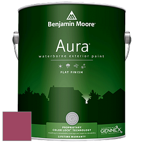 Benjamin Moore Aura 629 Waterborne Exterior Flat Finish краска цвет 2078-20 Raspberry Glaze
