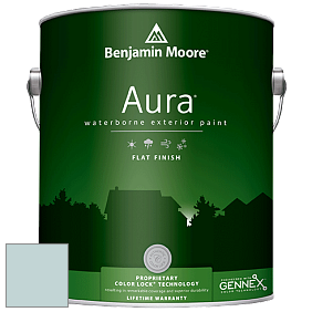 Benjamin Moore Aura 629 Waterborne Exterior Flat Finish краска цвет 716 Fantasy Blue