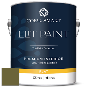 COLOR SMART CS 745 ELIT PAINT глубокоматовая моющаяся краска цвет NCS S 5540-G60Y 