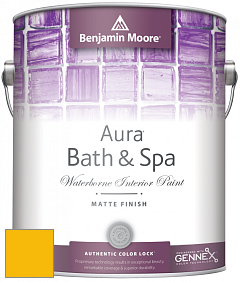 Benjamin Moore Aura 532 Bath & Spa Waterborne Interior Paint Matte Finish краска цвет RAL 1003 